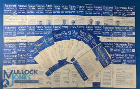 1951-1960 Shrewsbury Town Home Programmes: league and cup programmes 1951/52 x1, 52/53 x4, 53/54 x5,
