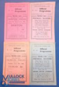 Four 1933-34 Wigan Rugby League Home Programmes: March 10th, 1934, v France, March 21st, 1934, v