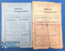 Two 1932-33 Wigan Rugby League Home Programmes: September 7th, 1932, v Widnes and November 19th,