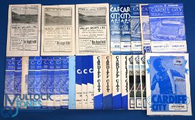 Selection of Cardiff City home match programmes 1943/44 Lovell's Athletic (Football League Cup),