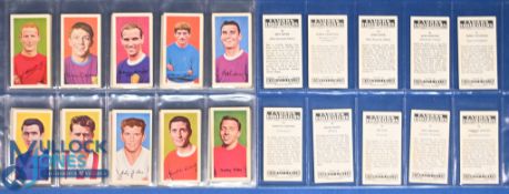 1966 Barratt & Co Famous Football Cards A14: series of 50 (full set of colour cards) with noted card