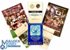 1970-2014 Barbarians in Scotland & Ireland Rugby Programmes (6): v Scotland XV (Commonwealth Games