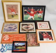 Manchester United Football Photographs, Prints and Picture, Old Trafford, Eric Cantona (cracked