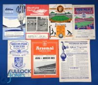 1953/54 Manchester Utd away match programmes WBA, Sheffield Utd (double issue also v Aston Villa),