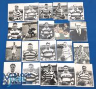 Wigan Rugby League Small Press Photographs Players, 17x c1950 assorted images by T Gerrard