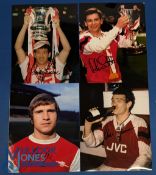 Four Arsenal Football signed Photographs: Eddie Kelly signed 10x8 colour photographs. Photo shows