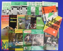 Collection of Republic of Ireland home match programmes 1977 Bulgaria, 1978 England, 1981 France,