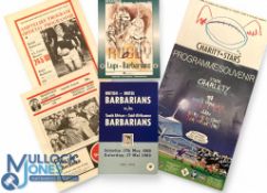 1969-1997 inc Scarce Barbarians Overseas Rugby Programmes (6): v Quaggas, SA Barbarians & SA Country