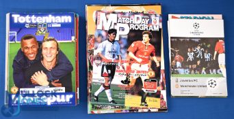 1997/98 Manchester Utd mostly complete away match programmes (excluding Bolton Wanderers (18); FAC