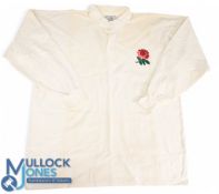 1991 Wade Dooley Matchworn England Grand Slam Rugby Jersey: The 'Blackpool Tower's huge no.5 white