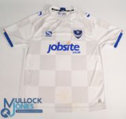 Portsmouth 2017 away football shirt Sondico, Jobsite, in white, short sleeve, size L