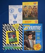 1983/84 Manchester Utd European Cup Winners Cup away match programmes v Spartak Varna, Dukla Prague,