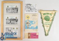 Scarce multi signed Full Team Celtic 1967 European Cup Final Football Programme Inter Milan v