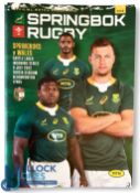 Scarce 2022 S Africa v Wales 1st Test Rugby Programme: Final test of three on Wales' 2022 visit,