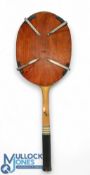 c1933 Rare James Cobbetts Ltd Tournament Tennis Racket: in its patented press also marked Cobbetts -