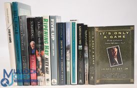 13x Golf Auto Biographies and Biographies to include Texas Golf Legends 1993 Curt Sampson ex-