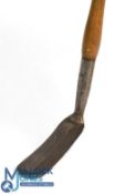 Holtzapffel elongated sharp bladed practice club showing the stamp mark to the hosel and fitted with