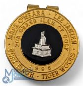1998 Grand Slam of Golf Money Clip - Tiger Woods, Mark O'Meara, Lee Janzen, and Vijay Singh, the