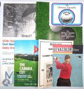 Golf Programmes and paperwork, with noted items of Howson-Algraphy Pro Am tournament programmes