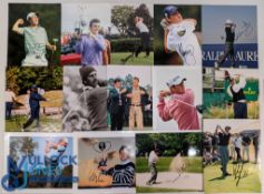 15x Golf Signed Photographs with examples of Rory McIlroy, Matteo Manassero, Jose Olazabal,