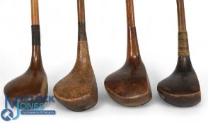 4x Juvenile Woods (shortened) 2x R Forgan crown model woods, light brassie and dark stained
