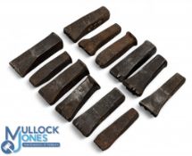 12x Period Golf Club Makers Name Stamp Punches, to include Mashie, W G Mathews, Harry Weetman, Cliff