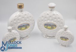 Wade Porcelain large Etiquette Whisky Turnberry Decanter (empty): Made by Wade lot consists of 2