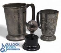 Golf Tankards Award Trophy, a Daily Telegraph & Morning Post tournament pewter tankard, Ealing