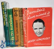 Henry Longhurst - Five hardcover Golf books all hand signed by Henry Longhurst - I Wouldn't Have