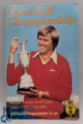 1982 The Open Golf Championship Royal Troon Golf Club multi signed Programme, with signatures of,
