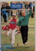 1996 The Open Golf Programme multi signed - by Jack Nicklaus, Lee Jansen, Lee Westwood, Peter