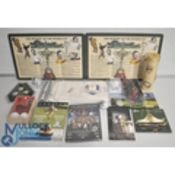 7x Period Edmund Fuller Golf Humorous Prints: 7 good, framed images of the first drive, the last