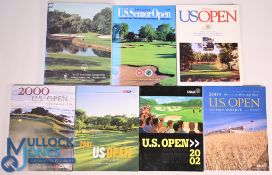 7x US Golf Open Championship programmes including Men's, Woman's and Seniors - 1986 Seniors, 1991