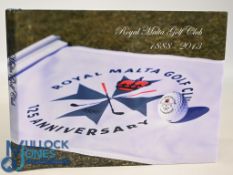 Royal Malta Golf Club 1888-2013 Commemorative Book 25th Anniversary in very good condition