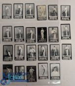 Ogden's Tab Cigarette Cricket Cards, 22 cards with 3 duplicates - one card has been cut down to