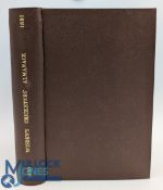 Wisden Cricketers' Almanack 1891 rebound in brown cloth boards, having original front and rear