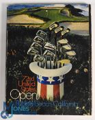 1972 Official US Open Golf Programme: 72nd Open Championship 15-18 June played at Pebble Beach
