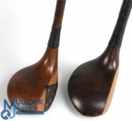 R Forgan & Son St Andrews Bulldog baffy with triangular fibre face insert and full brass wrap over