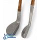 2x alloy lead faced putters a mallet head stamped Spalding Youds patent and a Noirit of Walsall - Image 1 of 3
