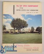 1960 Official US Open Golf Programme: 60th Open Championship 16-18 June played at Cherry Hills