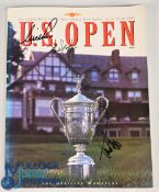 1993 US Open Golf Championship programme signed by Lee Janzen, Paul Azinger and one unknown, good