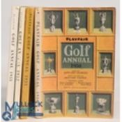 Leonard Crawley Playfair Golf Annuals: Nice set of 4 Annuals for the years 1950, 1951, 1952, 1953 (