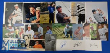 Golf Signed Photographs & Autographs - Stewart Cink, Andrew Coltart, Sven Striver, Manuel Pinero,