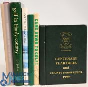 6x Golf History hardcover Books including Centenary Books to include Sheringham Golf Club 1891-