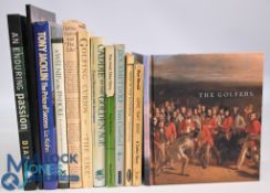 12x assorted Golf themed books to include - An Enduring Passion 2002 Jamie Diaz, Catalogue - The