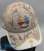 2008 Ryder Cup Valhalla Golf multi signed Baseball Cap, with signatures of the European team plus