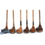 6x Assorted socket head drivers incl 2x R Forgan St Andrews gold medal; a driver and spoon with