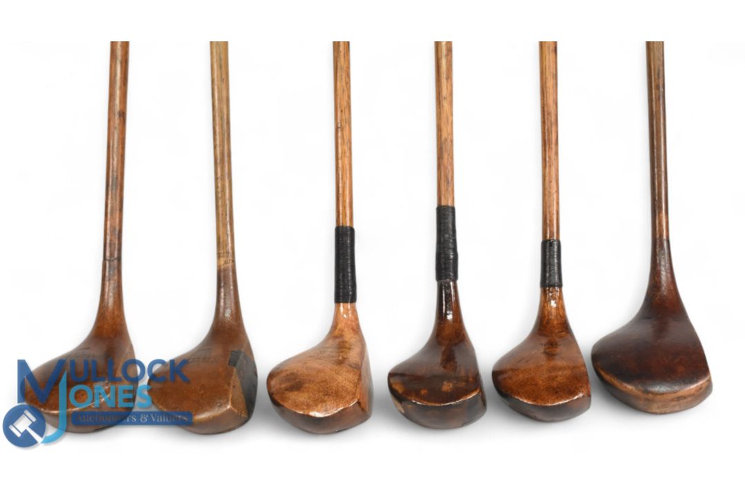 6x Assorted socket head drivers incl 2x R Forgan St Andrews gold medal; a driver and spoon with - Image 1 of 3