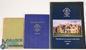 3x The Royal Liverpool Golf Club Books to include The Royal Liverpool Golf Club 1869-1969 A Short