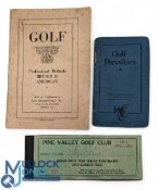 Golf Guides, Golf Rules, Golf, Professional Methods, British and American, c/w photos by George